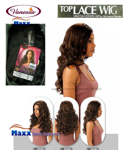 Vanessa Top Lace Front Synthetic Hair Wig - Top Garba